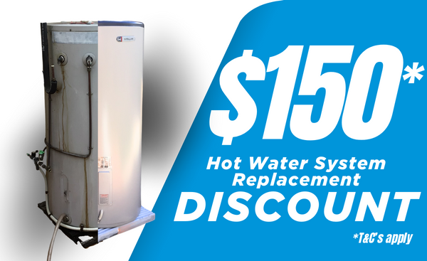$150 Trade-in Old Hot Water