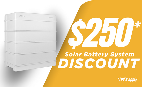 $250 OFF Solar Battery System