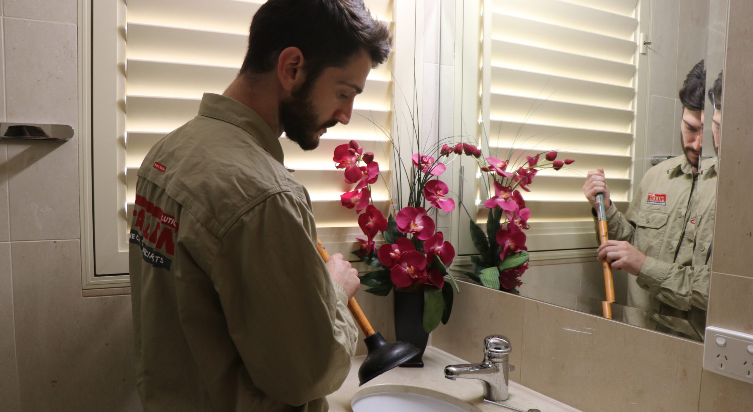 Bathroom plumbing