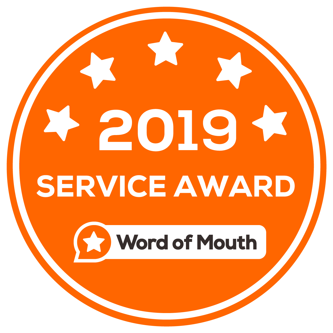 Word of Mouth 2019 service award