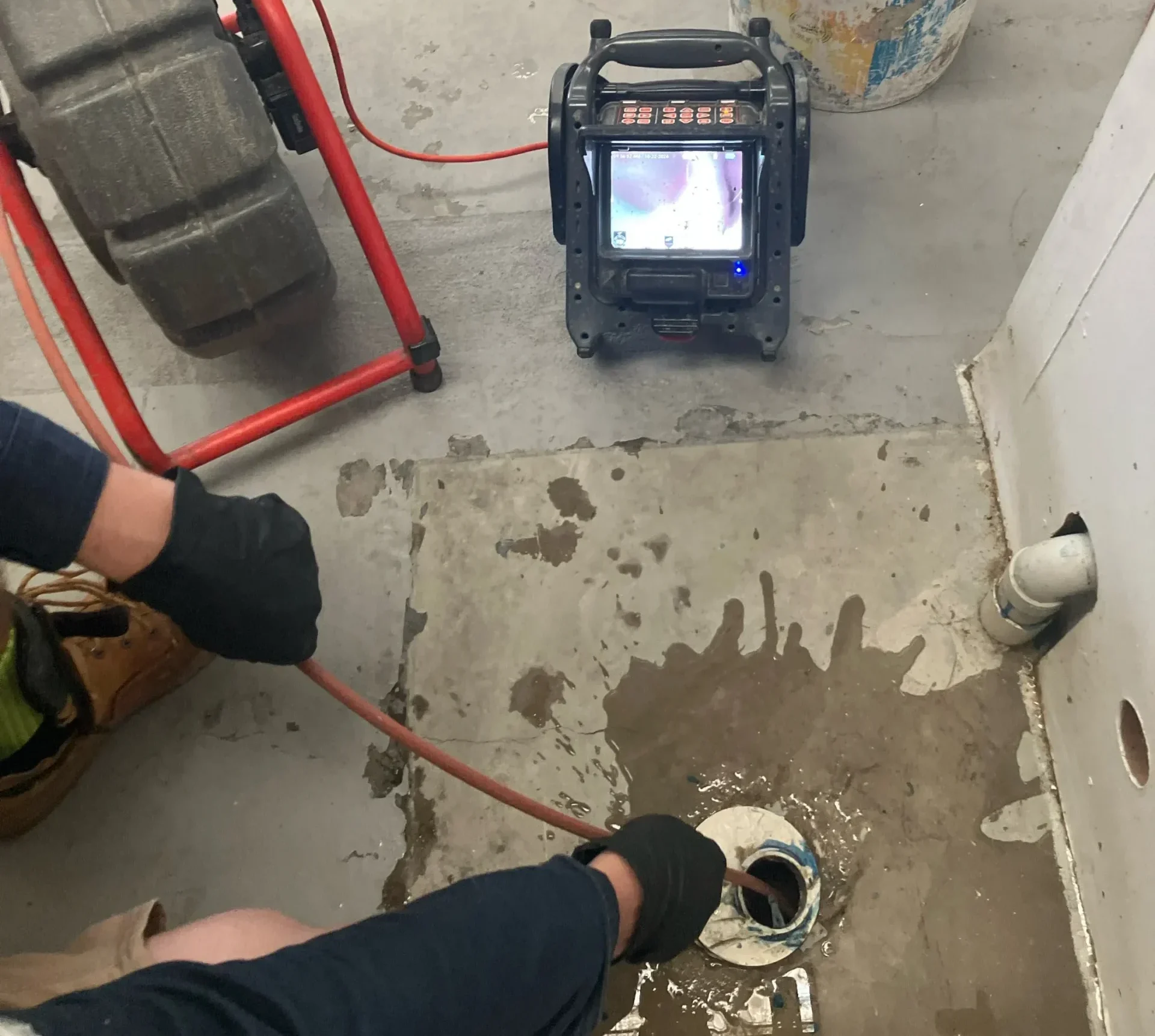 drain camera