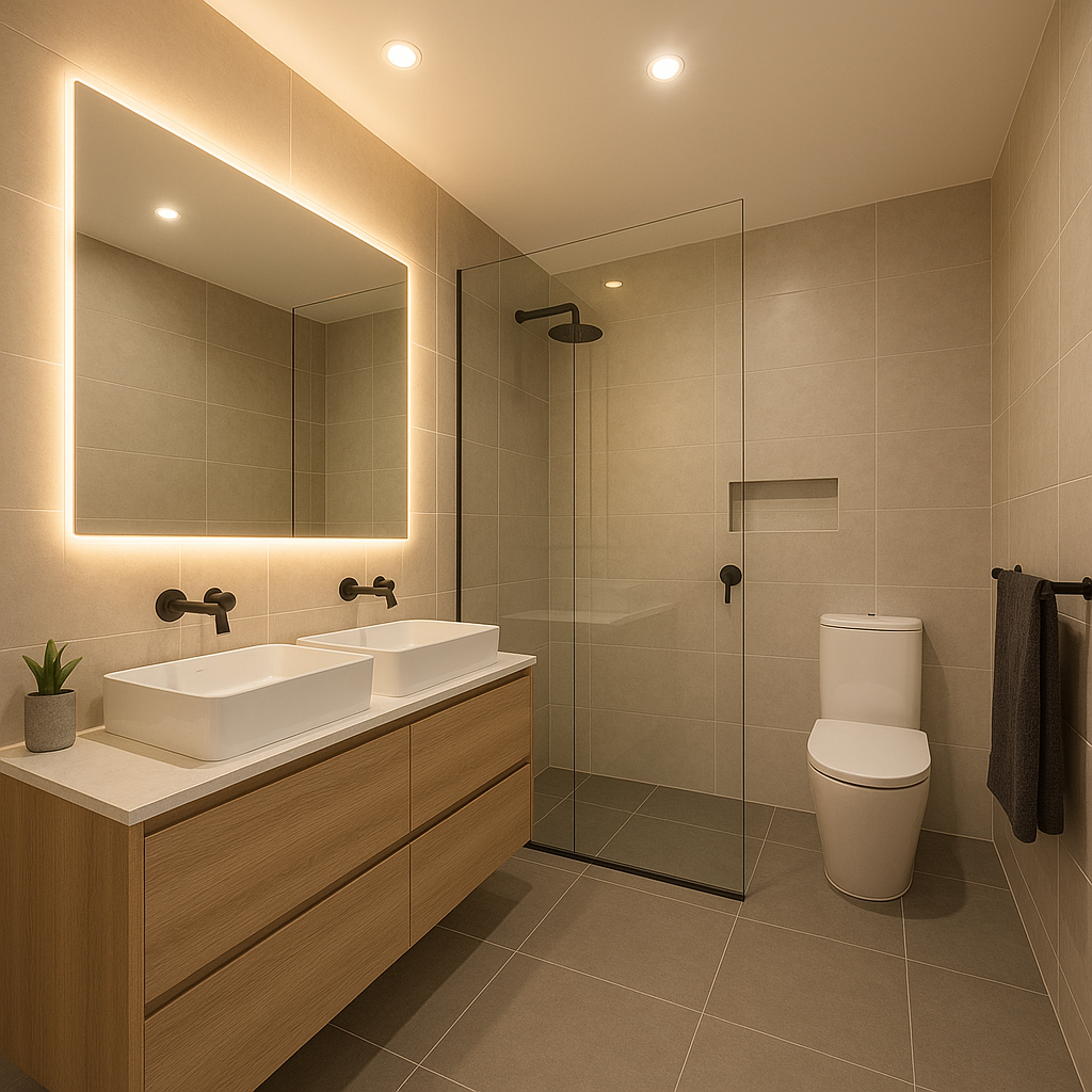Modern Bathroom with Double Vanity