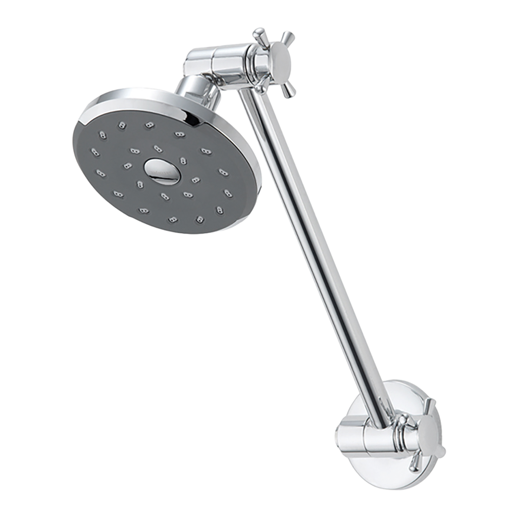 KIRI HI-RISE SHOWER SATINJET CAPSTAN ARM GRAPHITE