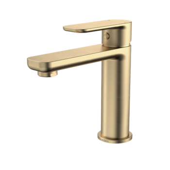 Luna Basin Mixer - Brushed Brass - Lead Free