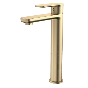 Luna Tower Basin Mixer - Brushed Brass - Lead Free