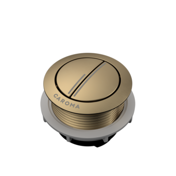 Urbane II Wall Faced Close Coupled Flush Button - Brushed Brass