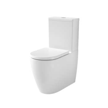 Urbane II CleanFlush? Wall Faced Close Coupled Toilet Suite (Back Entry) with GermGard?