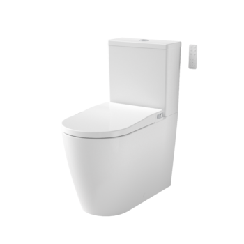 Urbane II Bidet Cleanflush? Wall Faced Close Coupled Bottom Inlet Toilet Suite (with GermGard?)