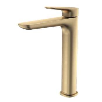 Contura II Tower Basin Mixer - Brushed Brass