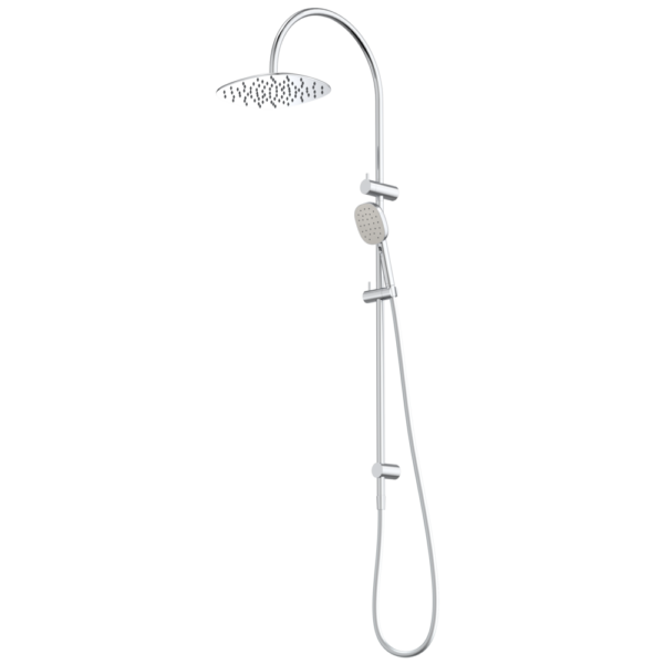 Contura II Rail Shower with Overhead - Chrome