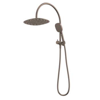 Contura II Compact Twin Shower - Brushed Bronze
