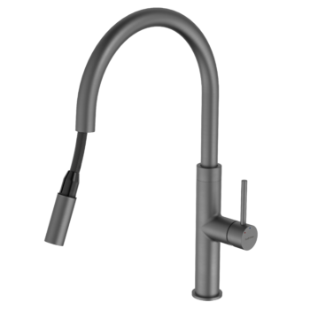 Liano II Pull Out Sink Mixer - Gunmetal - Lead Free