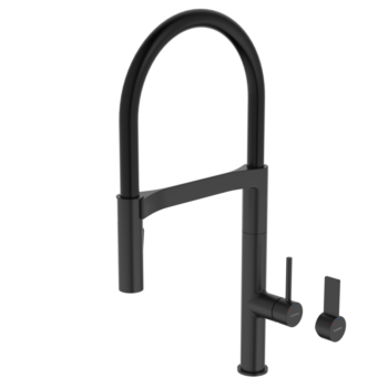 Liano II Pull Down Sink Mixer with Dual Spray - Matte Black - Lead Free