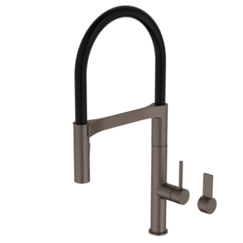 Liano II Pull Down Sink Mixer with Dual Spray - Brushed Bronze - Lead Free