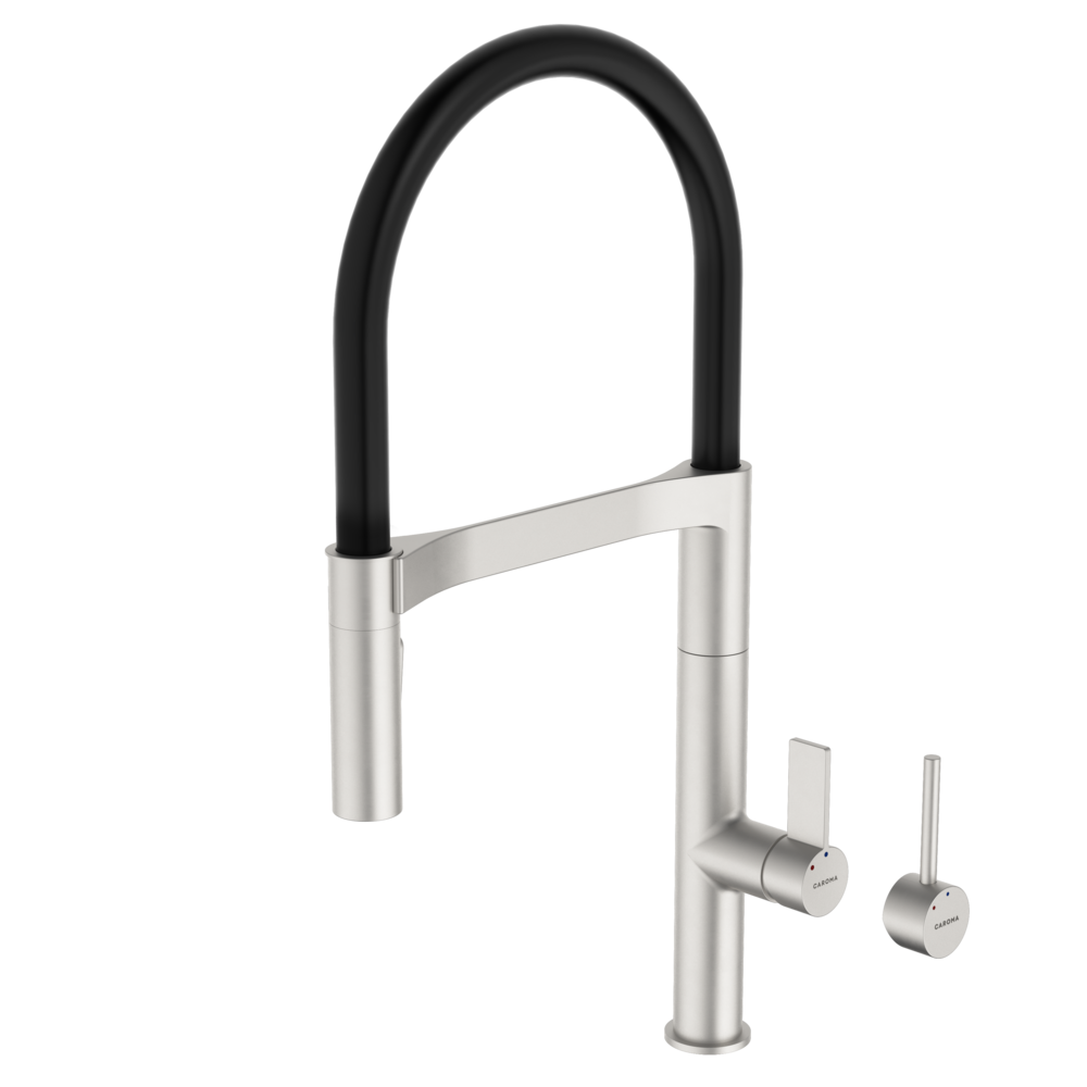 Liano II Pull Down Sink Mixer with Dual Spray - Brushed Nickel - Lead Free