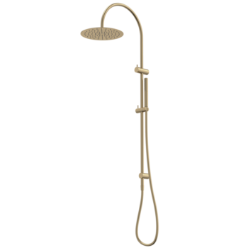 Liano II Rail Shower with Overhead - Brushed Brass