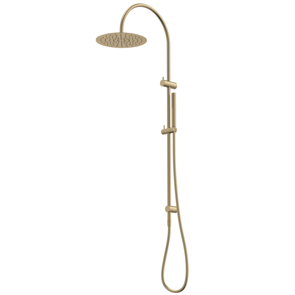 Liano II Rail Shower with Overhead - Brushed Brass