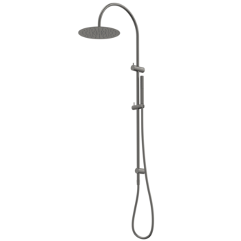 Liano II Rail Shower with Overhead - Gunmetal