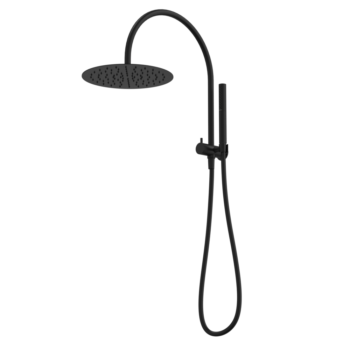 Liano II Compact Twin Shower with Overhead - Black