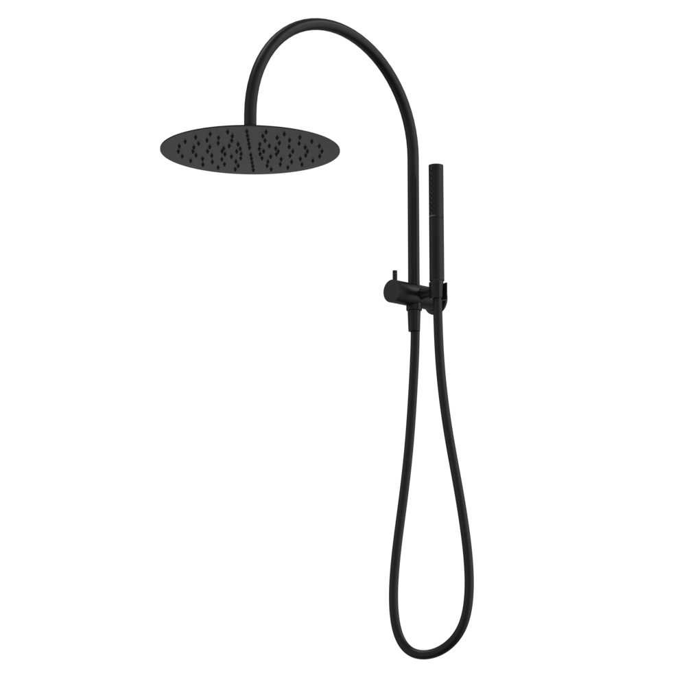 Liano II Compact Twin Shower with Overhead - Black
