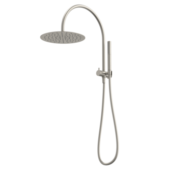 Liano II Compact Twin Shower with Overhead - Brushed Nickel