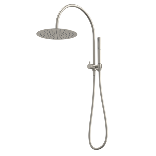 Liano II Compact Twin Shower with Overhead - Brushed Nickel