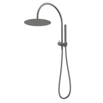 Liano II Compact Twin Shower with Overhead - Gunmetal