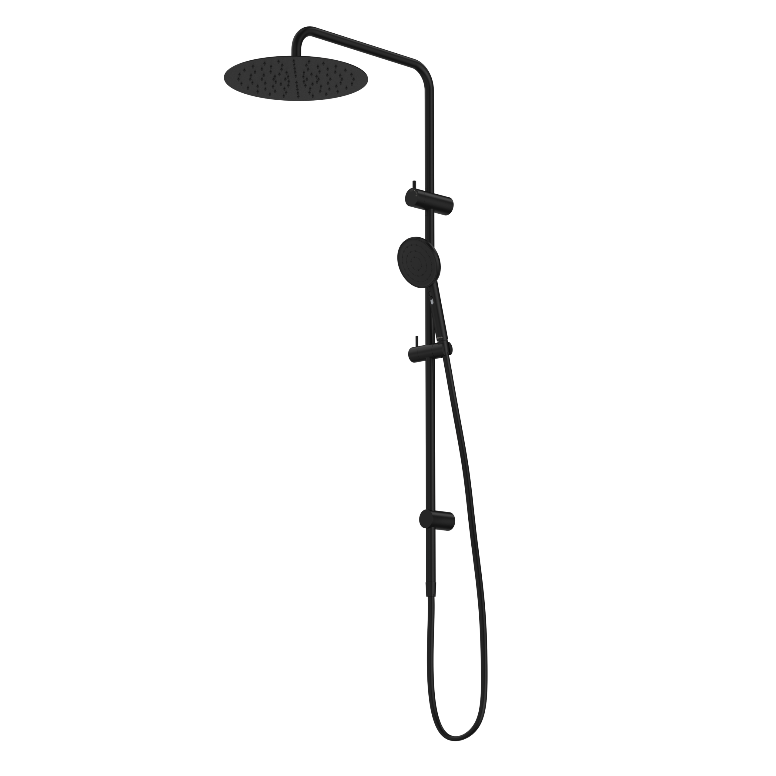 Urbane II Rail Shower with 300mm Overhead - Matte Black