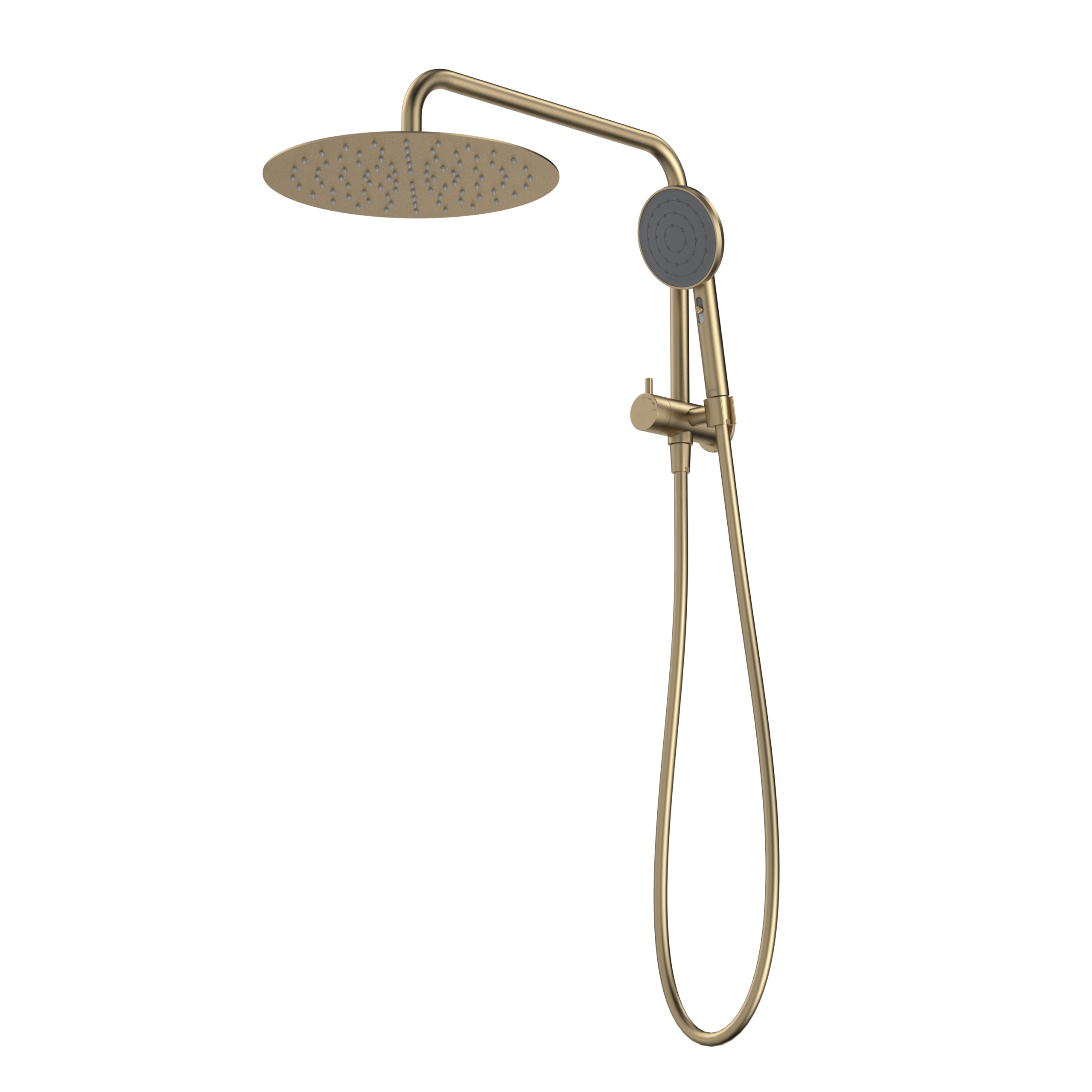 Urbane II Compact Twin Shower - Brushed Brass