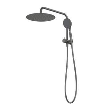 Urbane II Compact Twin Shower - Gunmetal
