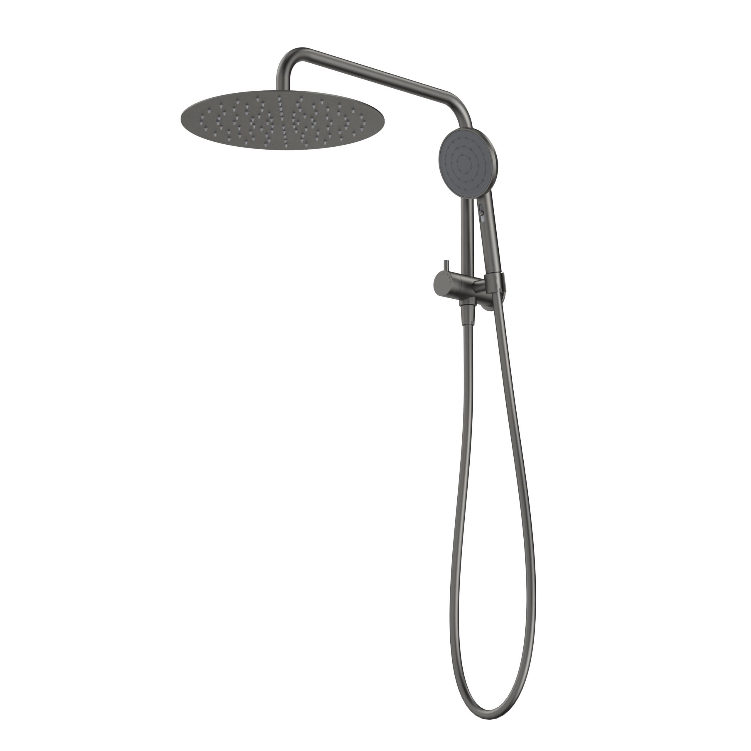 Urbane II Compact Twin Shower - Gunmetal
