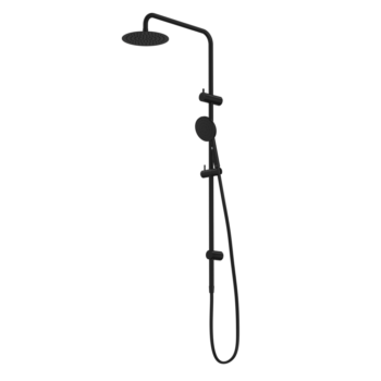 Urbane II Rail Shower with 200mm Overhead - Matte Black