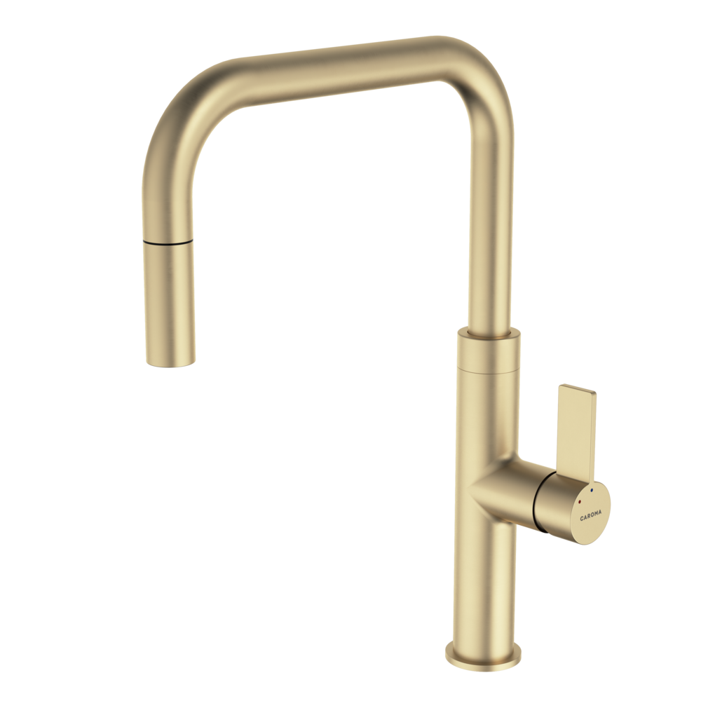Urbane II Pull Out Sink Mixer - Brushed Brass - Lead Free