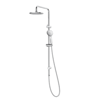 Basis Round Rail Shower with Overhead (4 Star)- Chrome