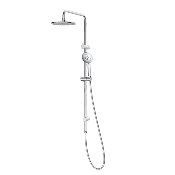 Basis Round Rail Shower with Overhead (4 Star)- Chrome