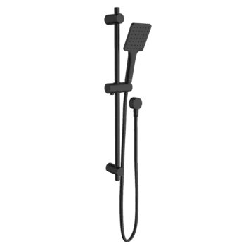 Basis Square Rail Shower (4 Star)- Black