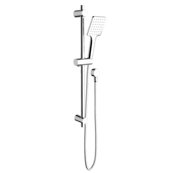 Basis Square Rail Shower (4 Star)- Chrome