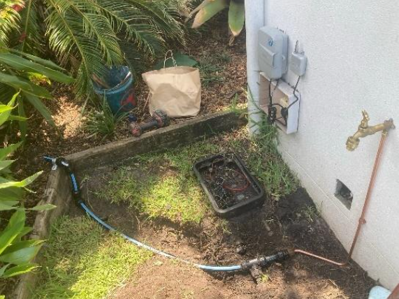 Irrigation control box at a property in noosaville