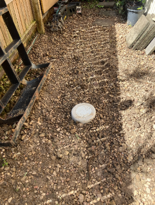 Surface access junction point for drain on a property in thornlands