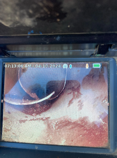 cctv drain inspection inside drain at a property in albany creek