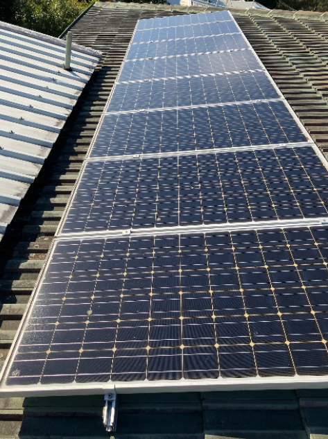 deteriorating solar panels at a property in Southport