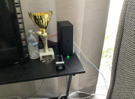 An image of a newly installed Mesh WiFi modem at a household in Rochedale.