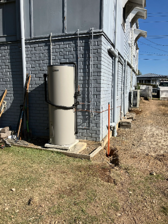 Brand new electric hot water system for a household in Ipswich.