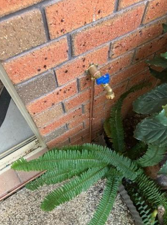 new outdoor garden tap installed at a property in southport
