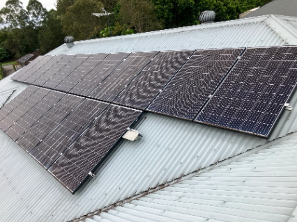 Rooftop solar panels in Beerwah, Sunshine Coast.