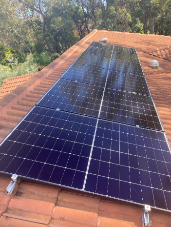 Brand new solar panels installed at a household in Capalaba.