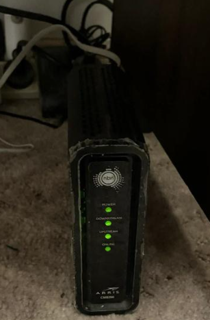 An old modem which was causing slow internet speeds at a property in Kenmore.