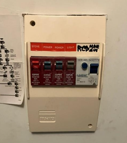 outdated switchboard to be replaced at a property in indooroopilly