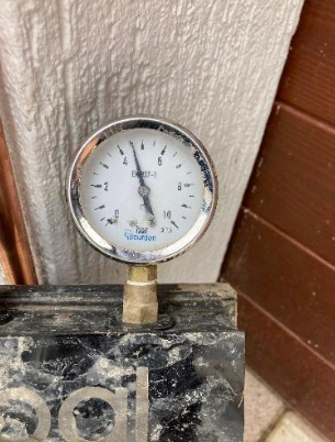 Water pressure testing at a property in Palm Beach.