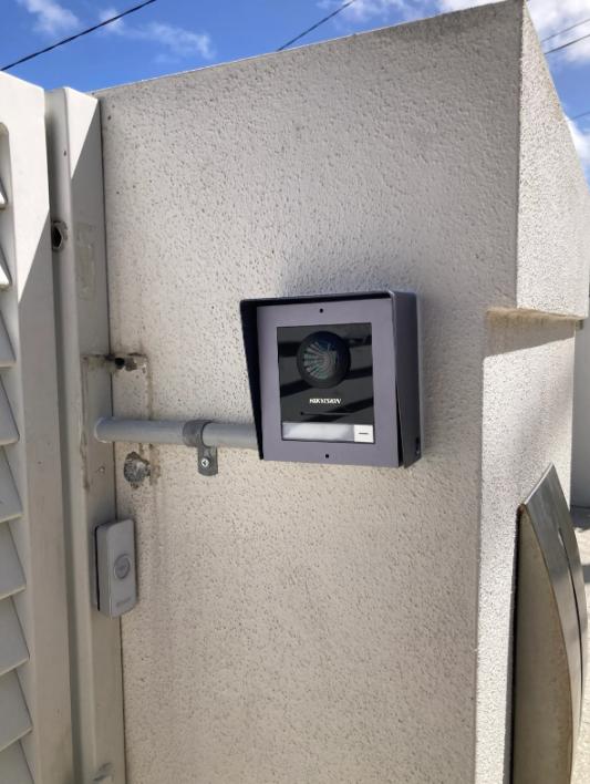 New HikVision 2-wire Y-series video intercom system at a property in Wynnum